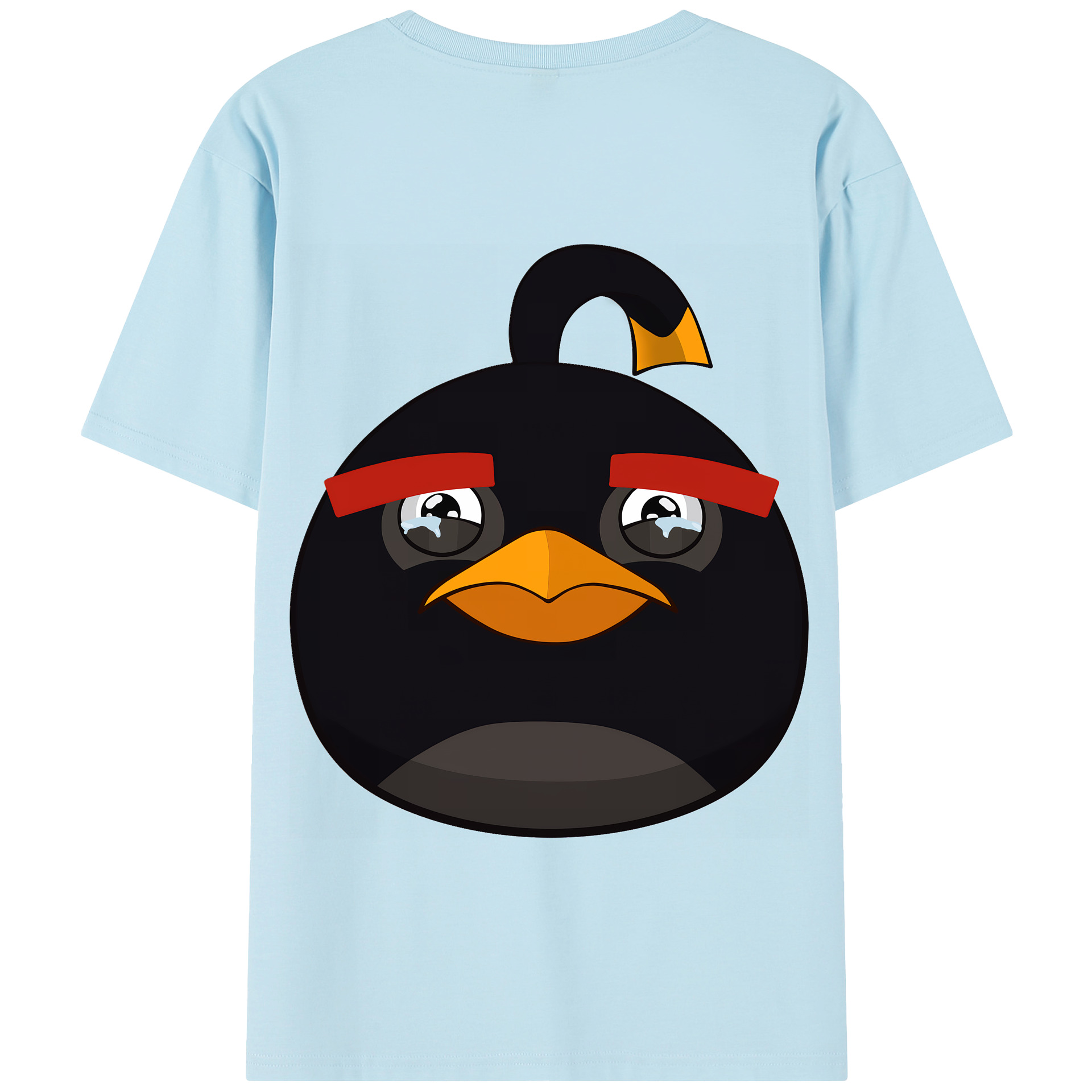 （画像用） Angry Birds アングリーバード 綿100％半袖Tシャツ（背面プリント）
